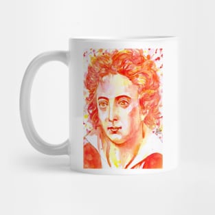 PERCY BYSSHE SHELLEY watercolor portrait Mug